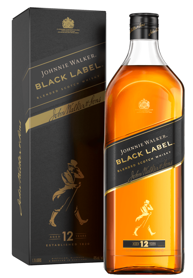 JOHNNIE WALKER BLACK LABEL 1.75 L