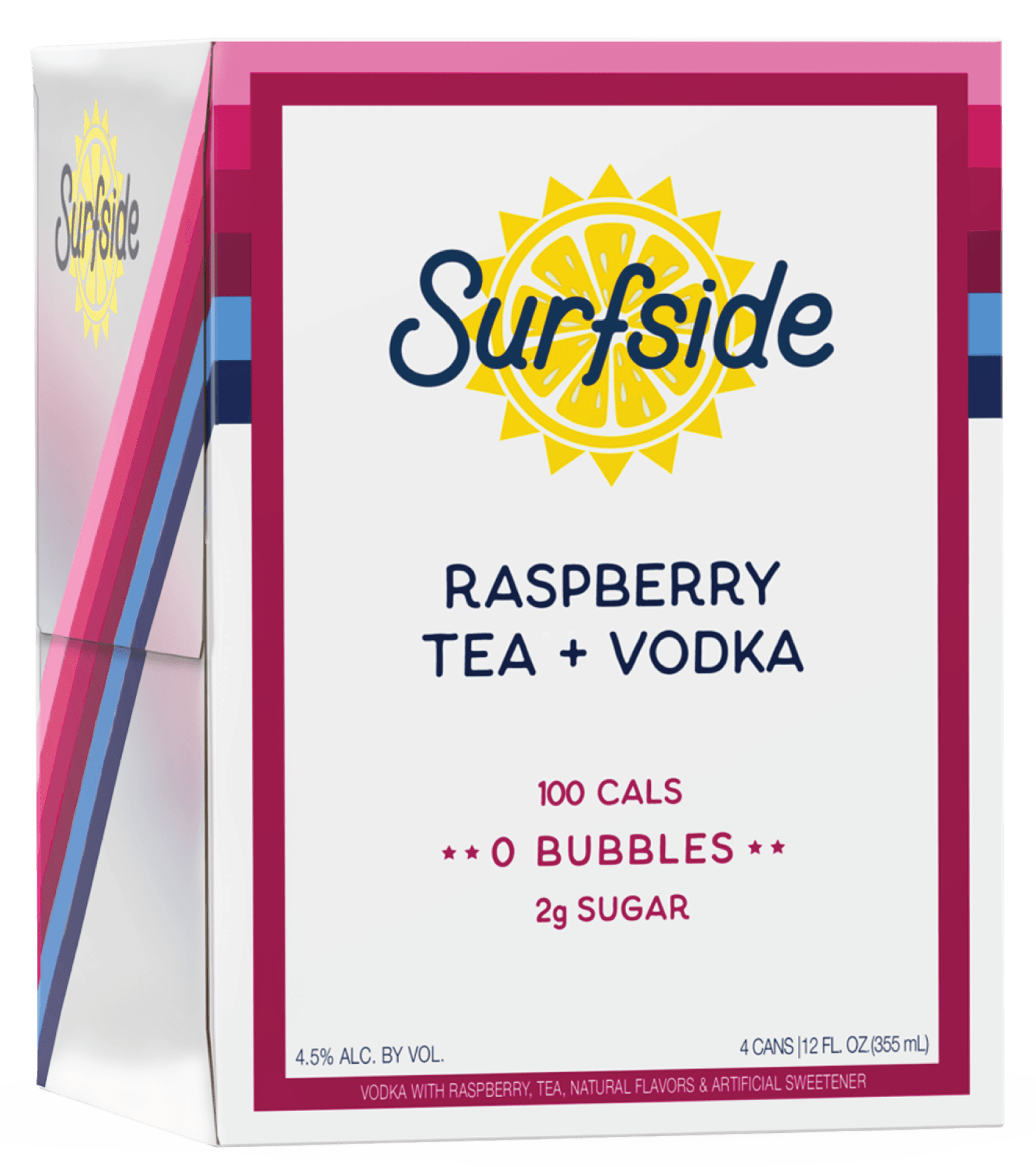 SURFSIDE RASPBERRY TEA 4 PACK 12 OZ