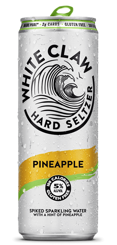 WHITE CLAW PINEAPPLE HARD SELTZER 6PK CANS
