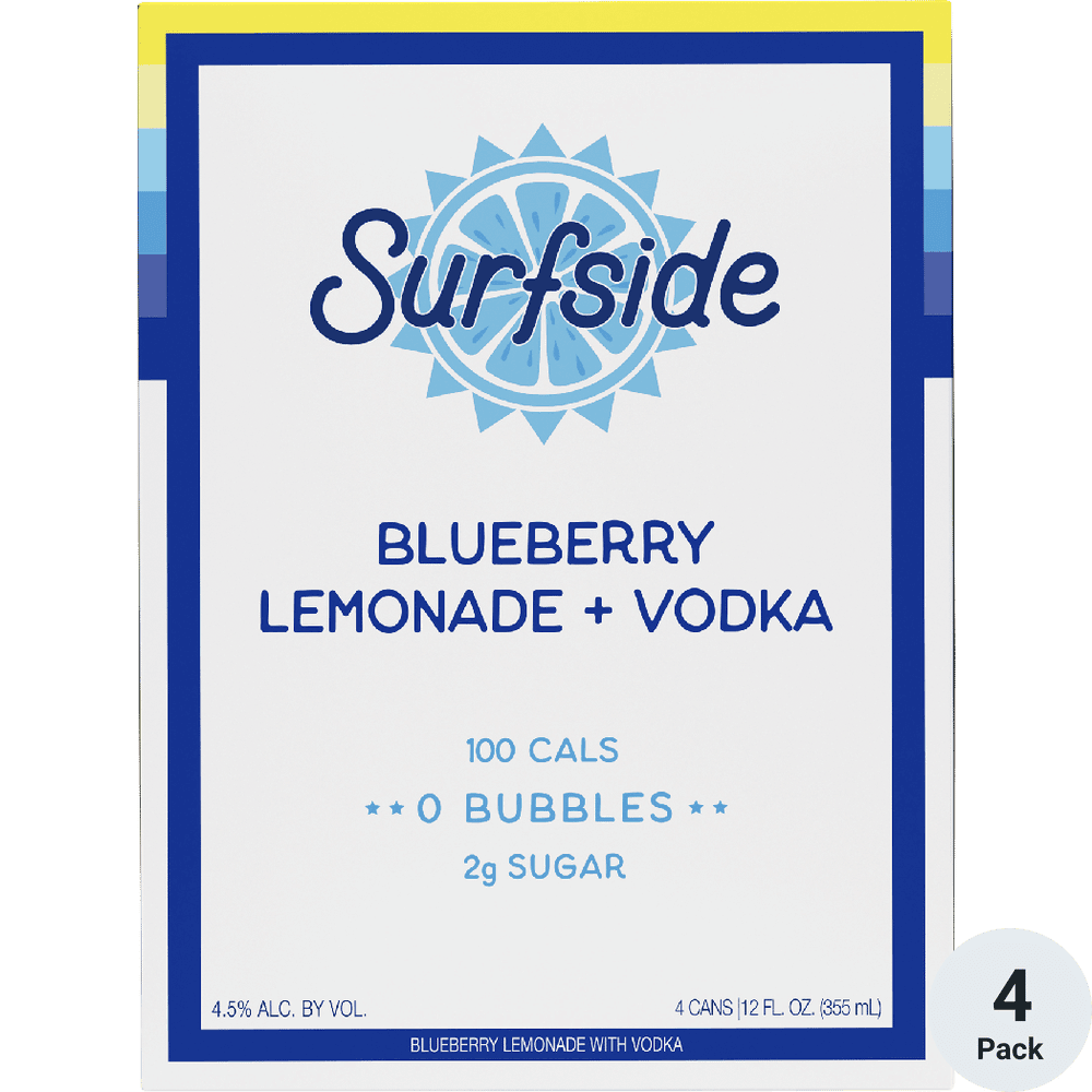 SURFSIDE BLUE BERRY LEMONADE 4PK CN 12OZ