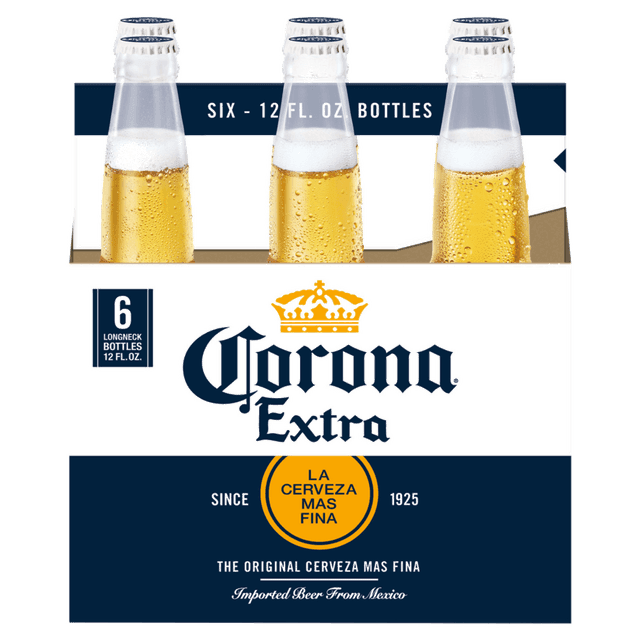 CORONA EXTRA 6 PACK BOTTLE 12 OZ
