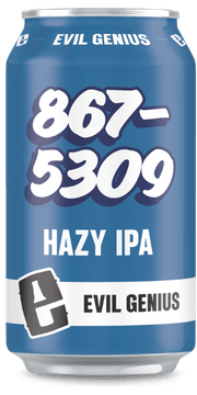 EVIL GENIUS 867-5309 HAZY IPA 6PK CN