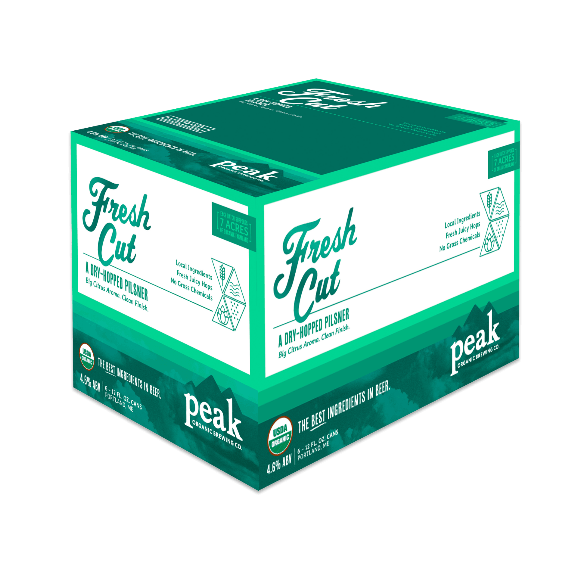 PEAK FRESH CUT PILSNER 6 PACK 12 OZ