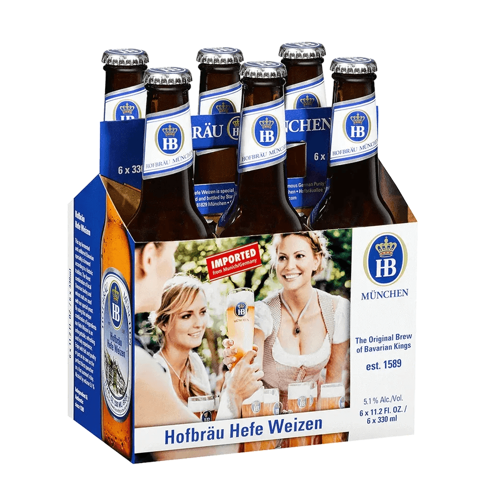 HOFBRAU HEFE WEIZEN 6PK BOTTL 12OZ