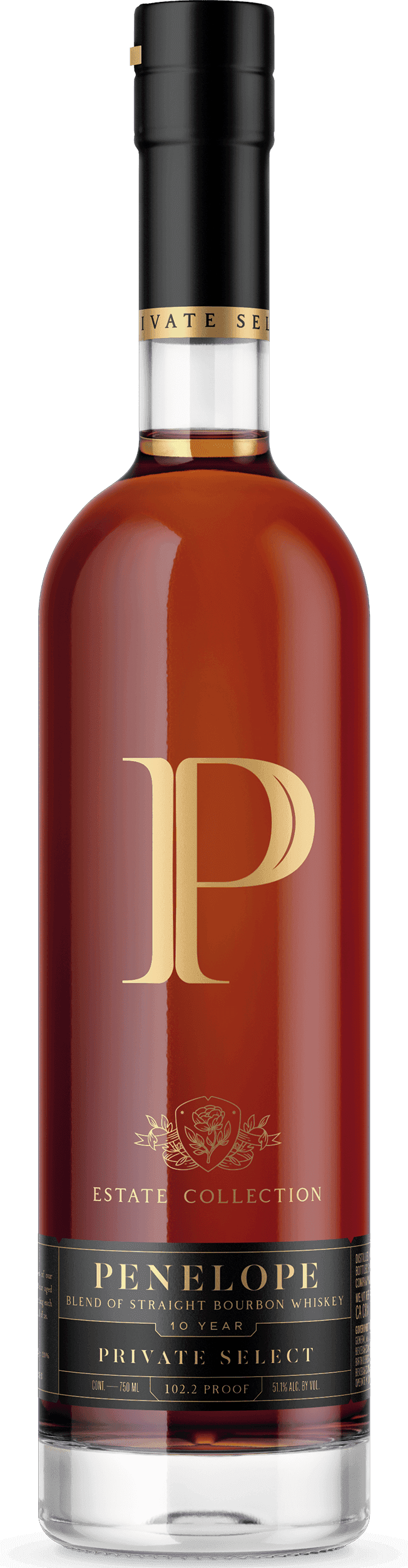 PENELOPE ESTATE PRIVATE SELECT 10YR BOURBON 102.2 PROOF 750ML