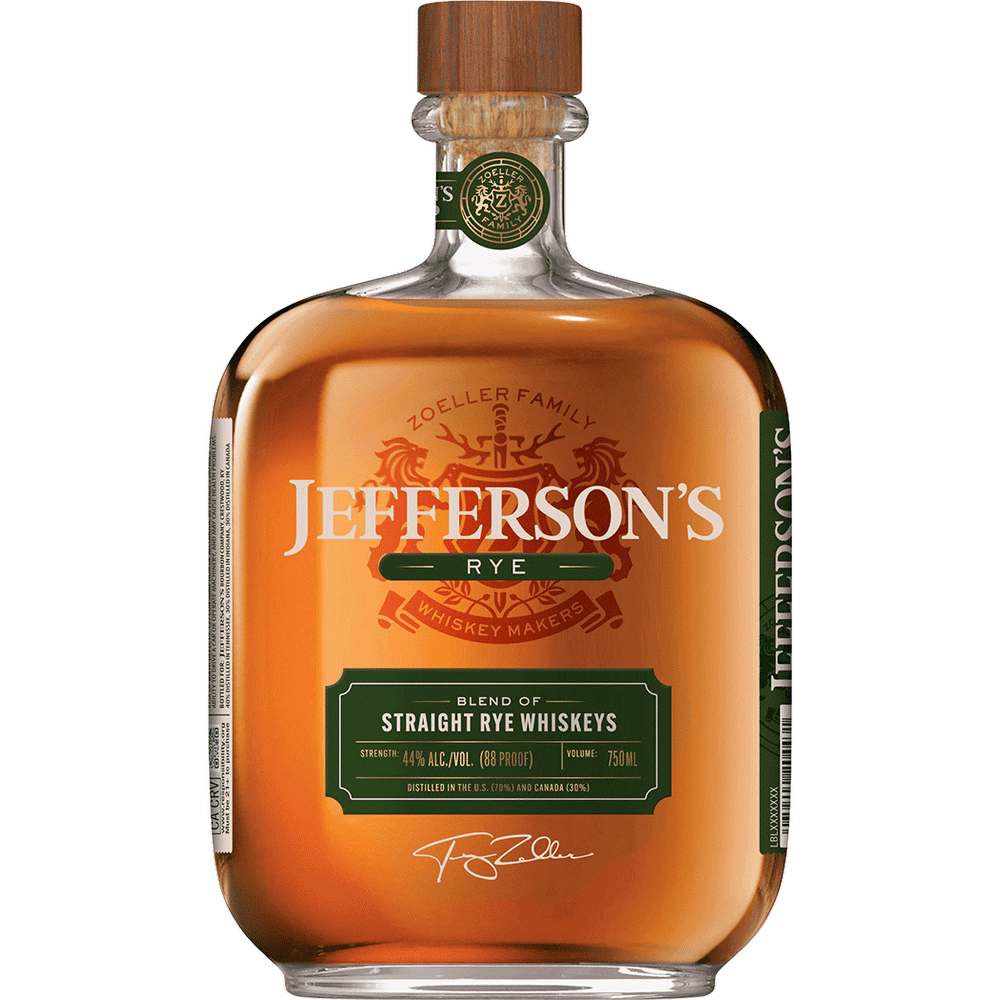 JEFFERSON'S RYE BLEND OF RYE 750ML