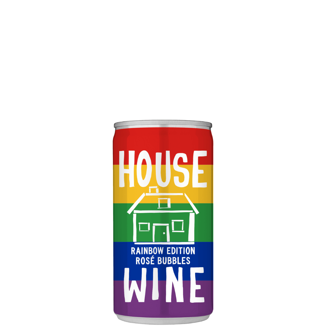 HOUSE WINE ROSE BUBBLES RAINBOW 200ML