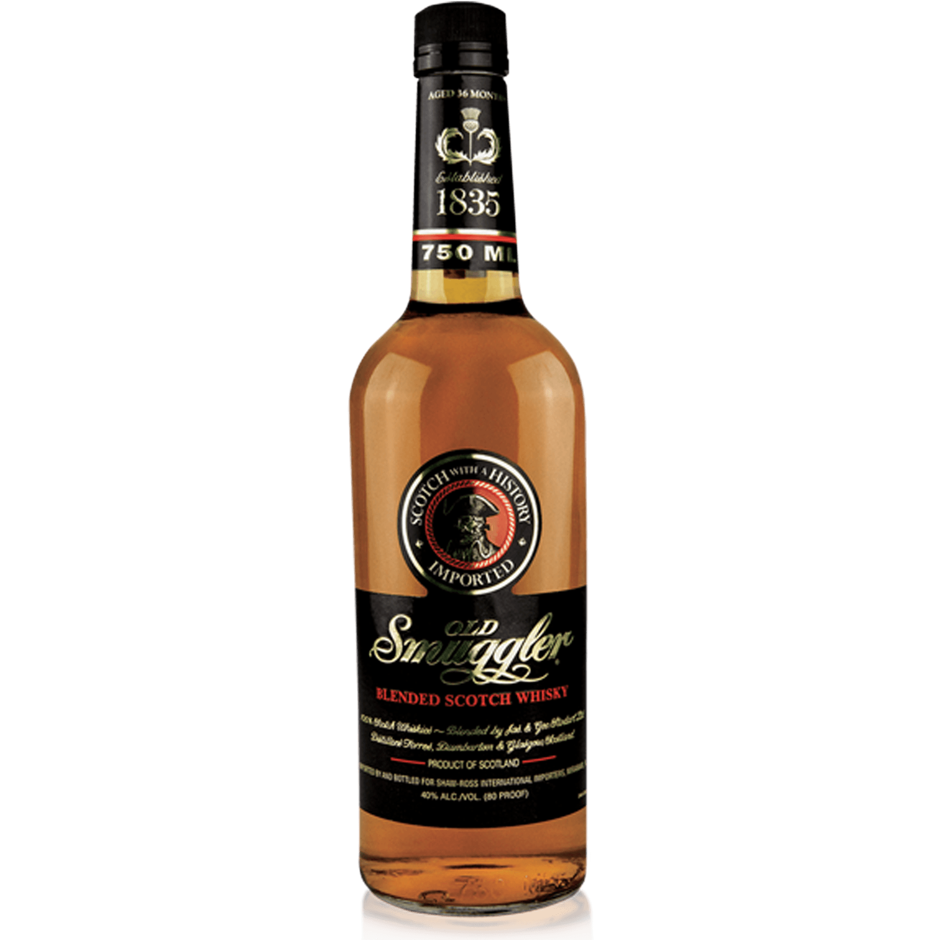 OLD SMUGGLER 750ML