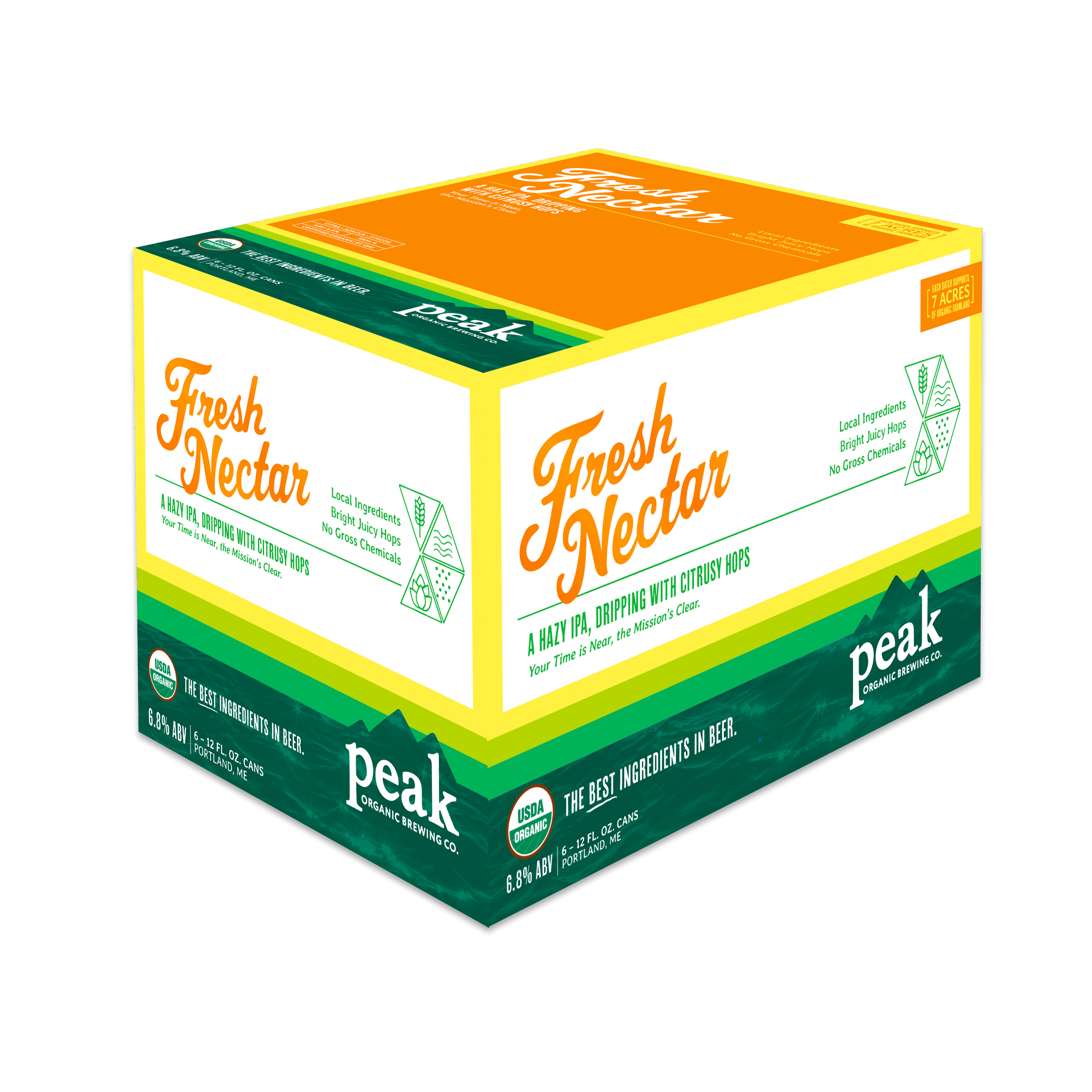 PEAK FRESH NECTAR HAZY IPA 6PK CN 12OZ