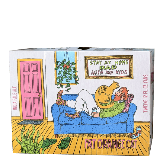 FAT ORANGE CAT STAY AT HOME DAD 12PK 12OZ CN