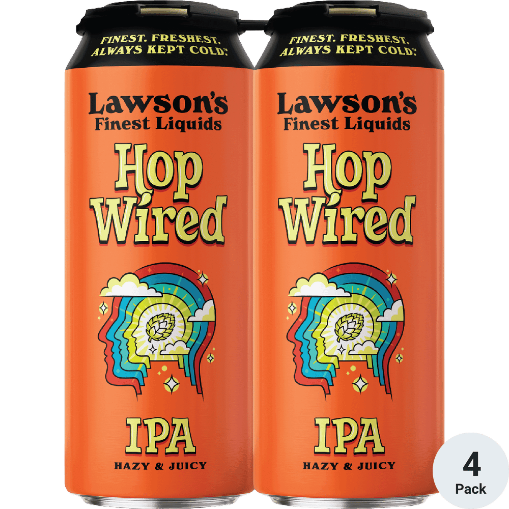 LAWSONS FINEST HOP WIRED IPA 4PK CN 16OZ