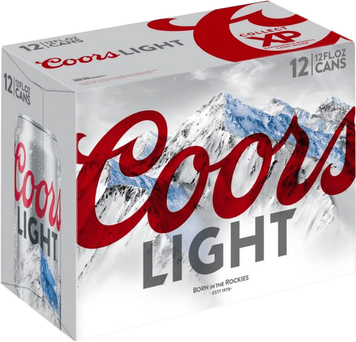 COORS LIGHT LAGER 12 PK CN