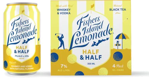 FISHERS ISLAND HALF & HALF 4PK CAN
