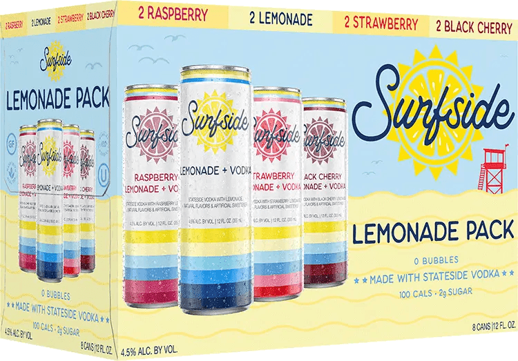 SURFSIDE LEMONADE VARIETY 8 PK 12 OZ