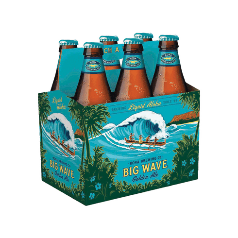 KONA BIG WAVE 6 PACK BOTTLES 12 OZ