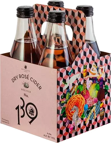 WOLFFER ESTATE ROSE CIDER 4 PK 12 OZ NR