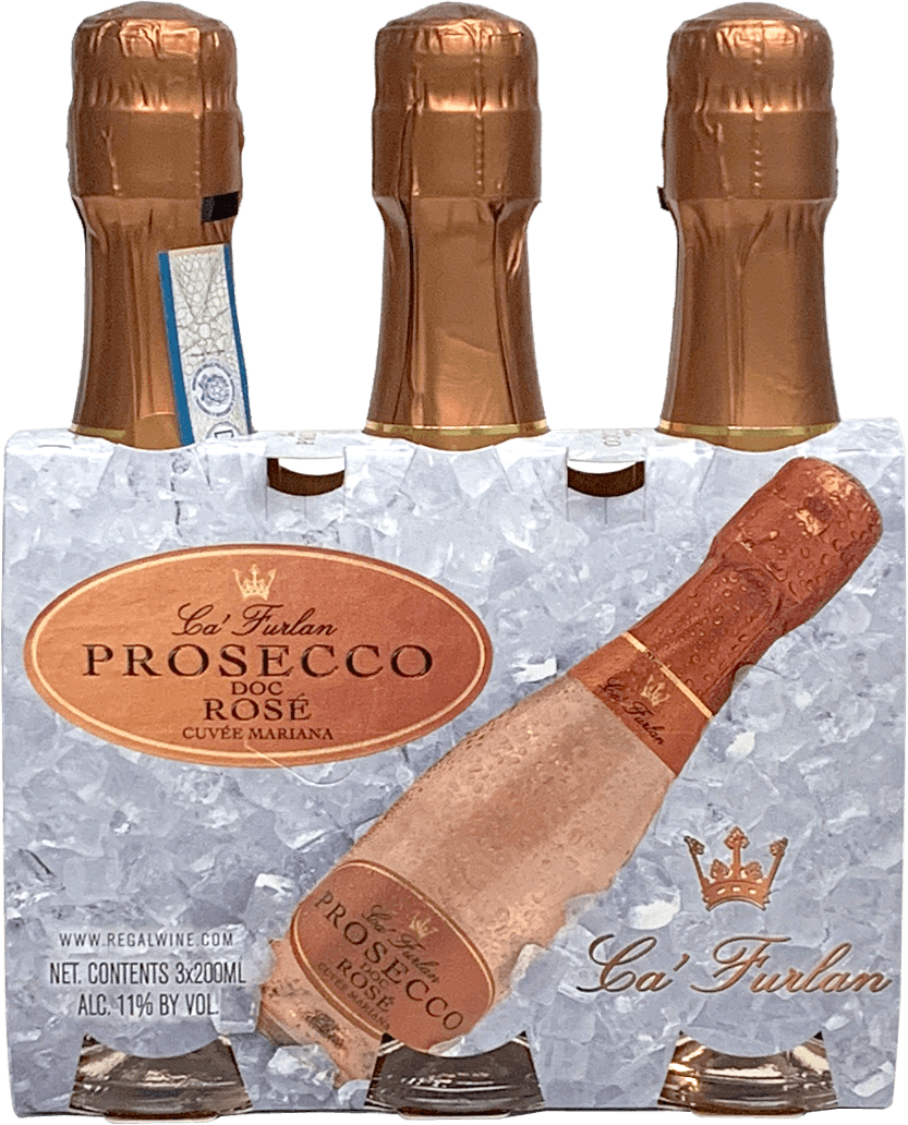 CA FURLAN ROSE PROSECCO EXTRA DRY 200ML 3PK