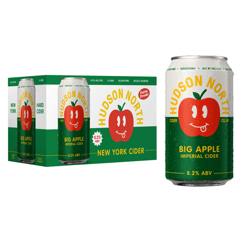 HUDSON NORTH BIG APPLE 6PK CN 12OZ