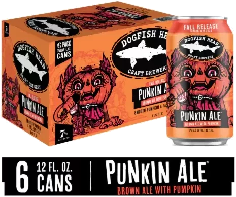 DOGFISH HEAD PUNKIN ALE 6PK CANS
