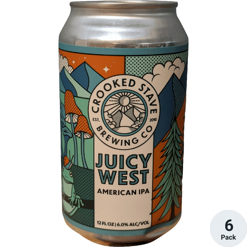 CROOKED STAVE JUICY WEST 6PK CN 12OZ
