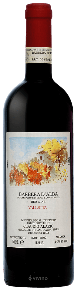 ALARIO BARBERA D'ALBA - VALLETTA 750ML