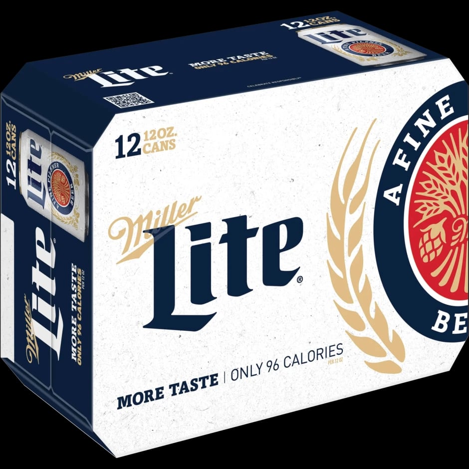 MILLER LITE 12 PACK CANS 12 OZ