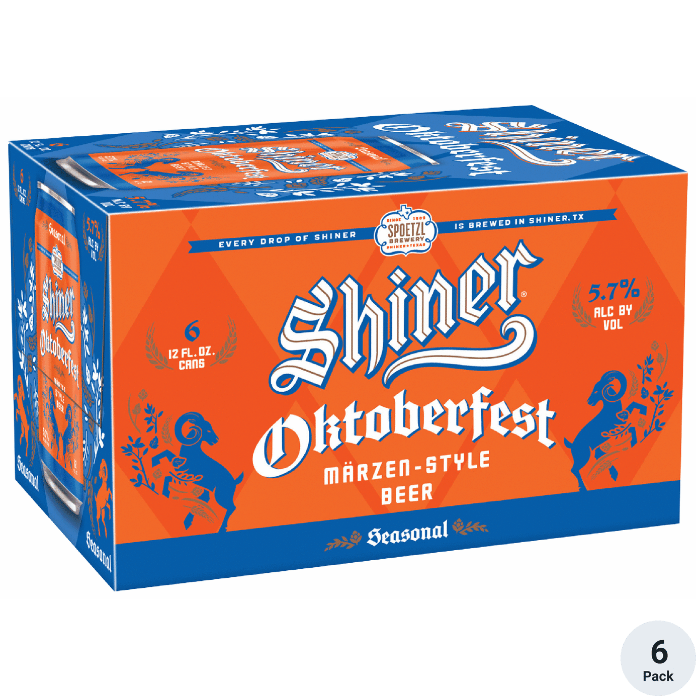 SHINER SEASONAL 6 PACK BOTTLE 6pk