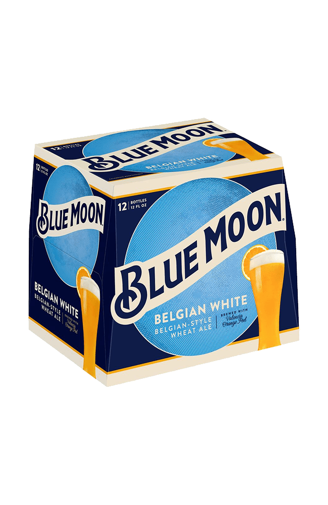 BLUE MOON BELGIAN WHITE 12 PACK BOTTLES 12 OZ