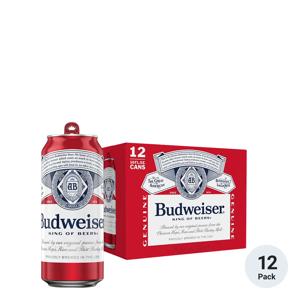 BUDWEISER 12 PACK CANS 12 OZ