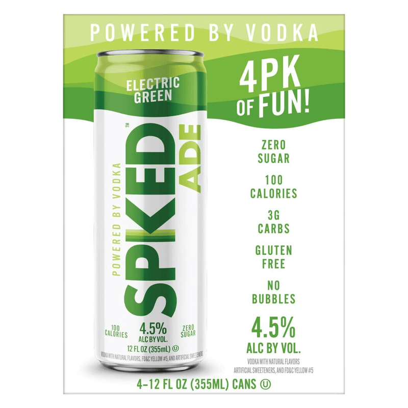 SPIKED ADE ELECTRIC GREEN 4PK CN