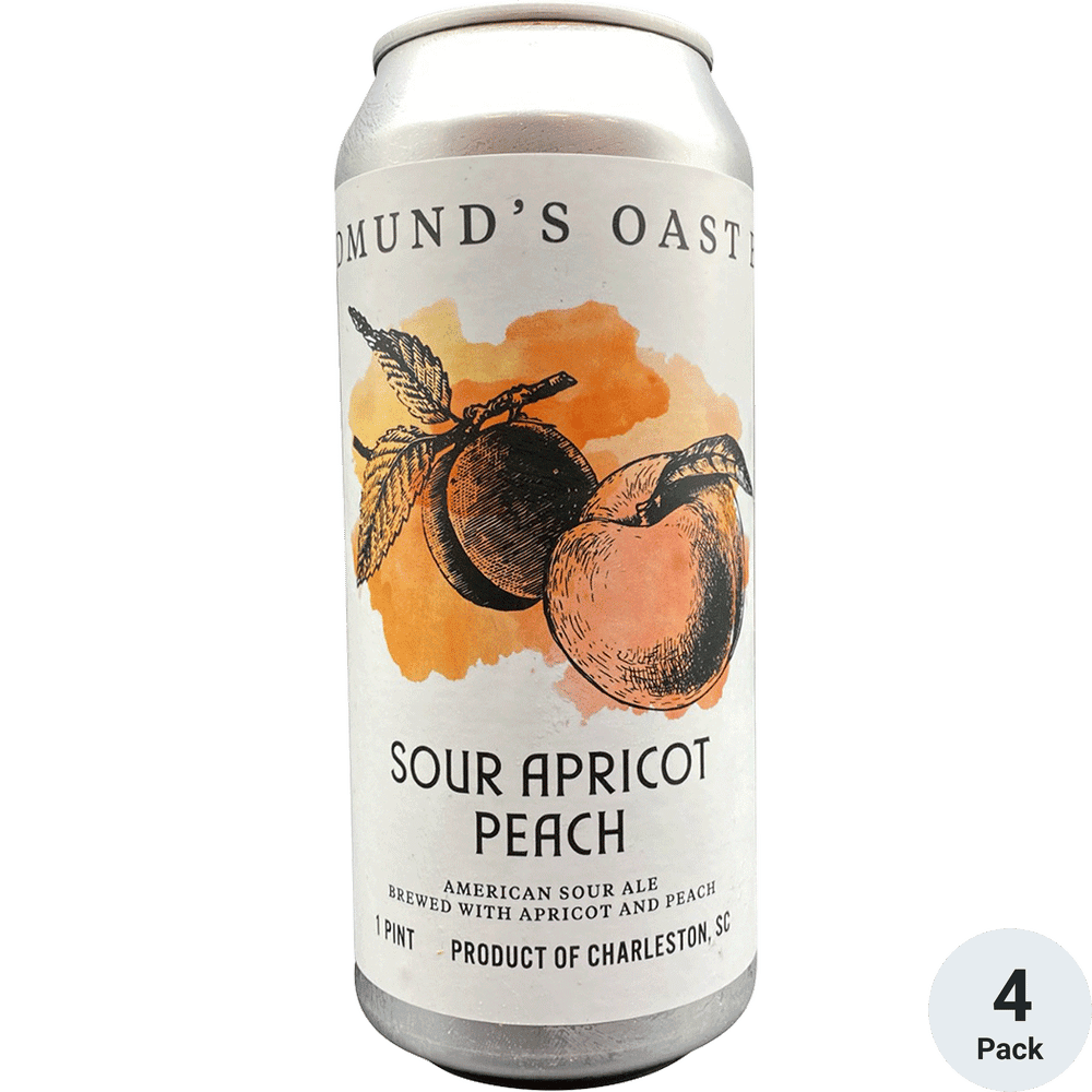 EDMUNDS OAST SOUR APRICOT PEACH 4PK CN 16OZ