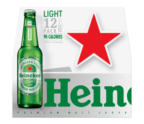 HEINEKEN LIGHT 12 PACK BOTTLE 12 OZ