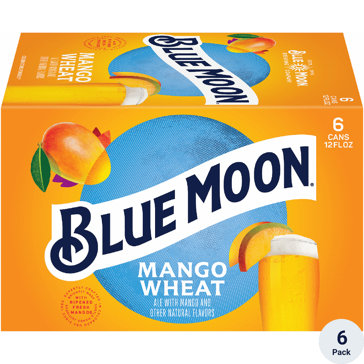 BLUE MOON Mango Wheat 6pk Can 12 OZ