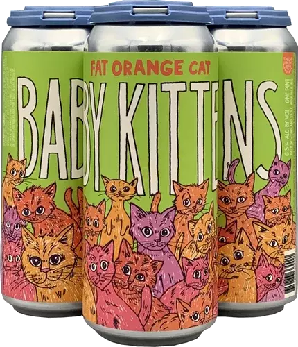 FAT ORANGE CAT BABY KITTENS 4 16 OZ