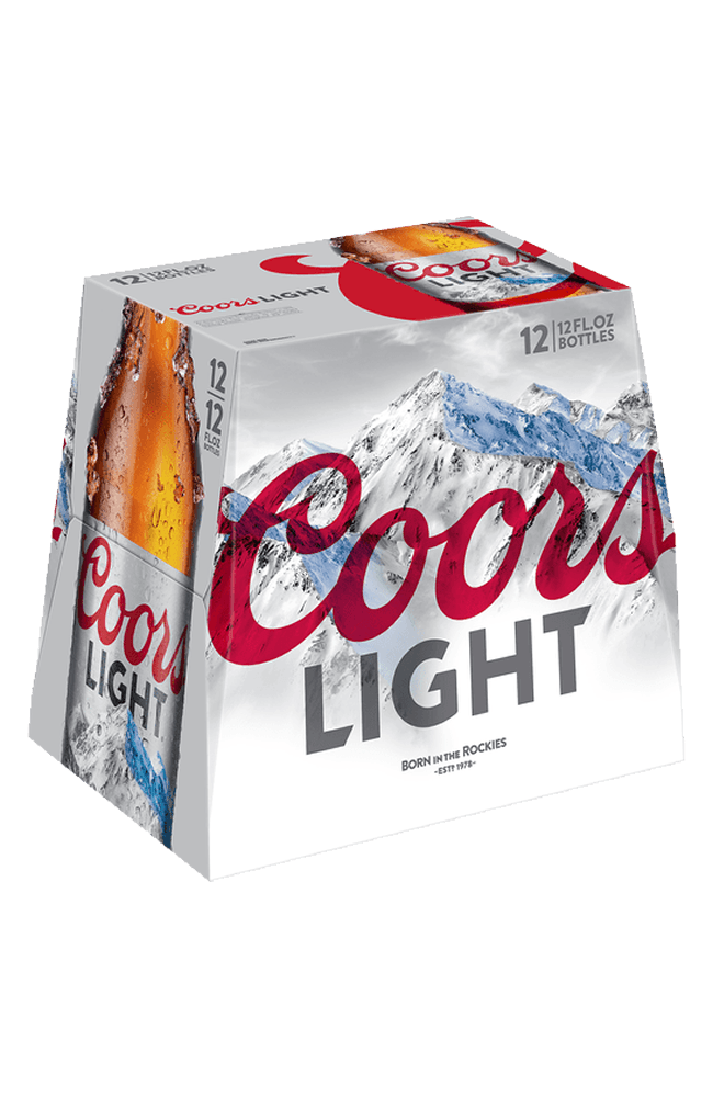 COORS LIGHT  12 PACK BOT 12 OZ