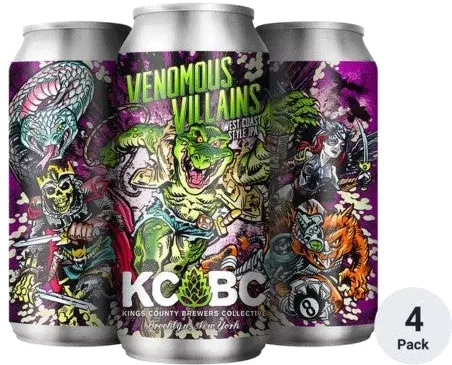KCBC VENEMOUS VILLAINS 4PK CN