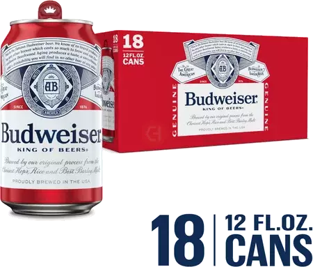 BUDWEISER 18PK CANS 12 OZ
